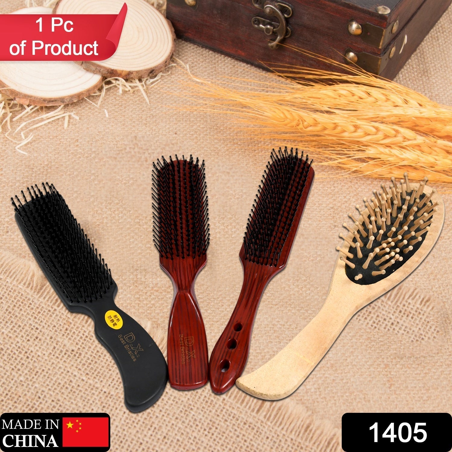 1405 Salon Anti-Static Hairdressing Hair Styling Comb Brush Tool (1 pc) DeoDap