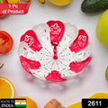 2611 Lotus Shape Foldable Fruit & Vegetable Basket Tray,Color May Vary DeoDap