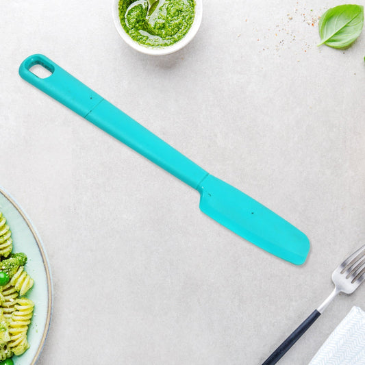 5373 SILICON NON-STICK HEAT RESISTANT KITCHEN Spatula Butter Knife Non-Stick Flexible Rubber Scrapers DeoDap