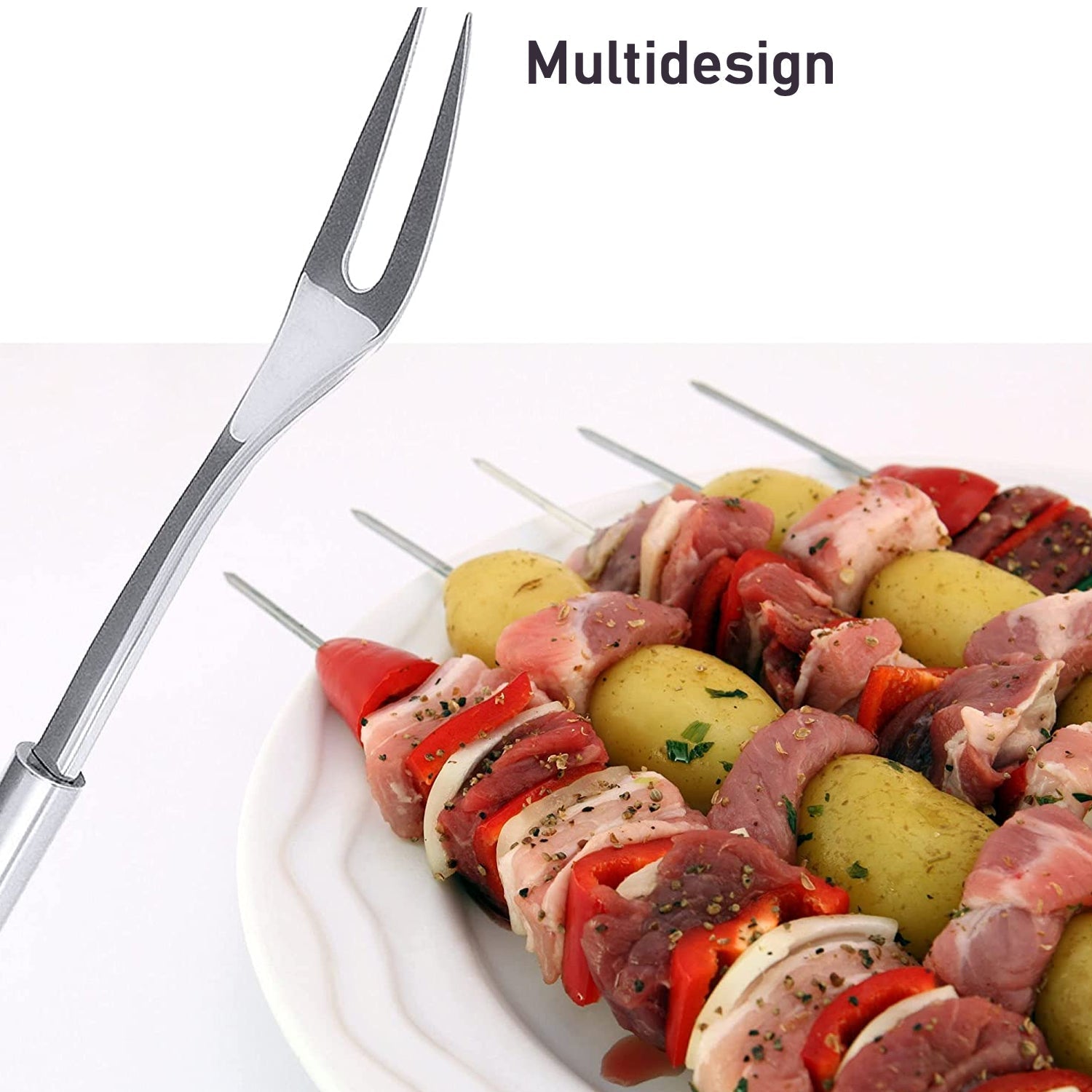 2440 Stainless Steel BBQ Roast Meat Fork DeoDap