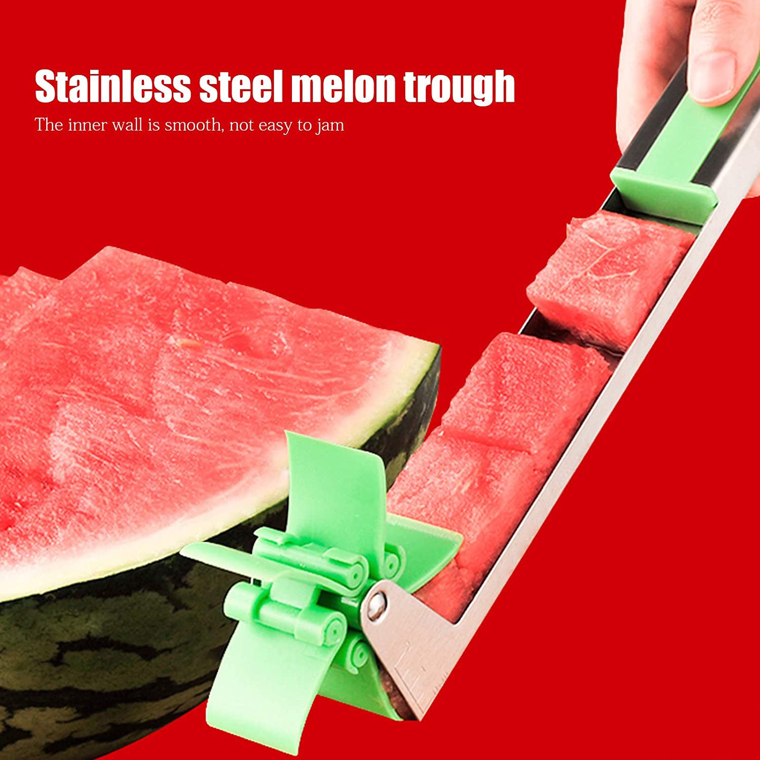 7160 Stainless Steel Washable Watermelon Cutter Windmill Slicer Cutter Peeler for Home/Smart Kitchen Tool Easy to Use DeoDap