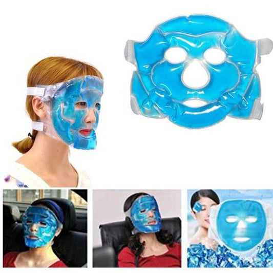 0380 Cooling Gel Face Mask with Strap-on Velcro, Medium DeoDap