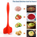 5384 Silicone Meat Chopper, Non-Stick Heat Resistant Kitchen Spatula - Perfect for Baking, Cooking, Scraping, and Mixing DeoDap