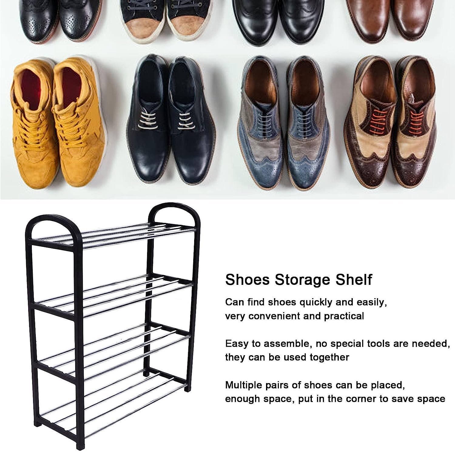 9106 4 Shelves Shoe Rack DeoDap