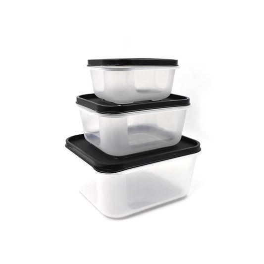 2748 3 Pc Square Container used by various types of peoples for storing their types of stuffs and all purposes. DeoDap