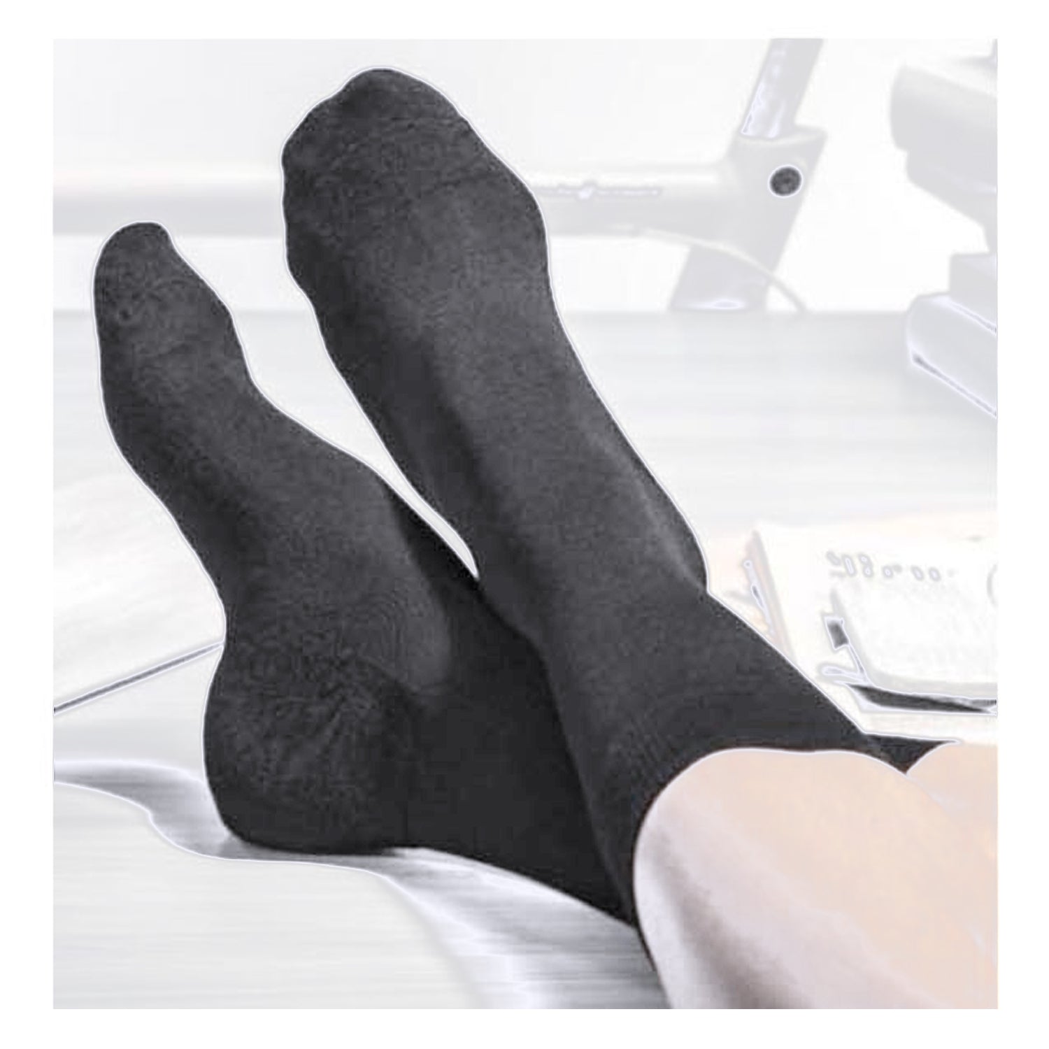 7301 Socks Breathable Thickened Classic Simple Soft Skin Friendly DeoDap