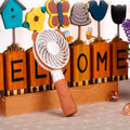 4812 Portable Bear Styled Hand Fan Rechargeable Handheld Fan For Travel , home & Office Use DeoDap