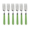 2268 Stainless Steel Forks with Comfortable Grip Dining Fork Set of 6 Pcs DeoDap