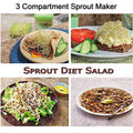 0093A Sprout Maker 3 Bowl Sprout Maker for Home (3 Layer) DeoDap