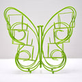 5126 Butterfly Shape Stainless Steel 6 Hole Glass Holder DeoDap