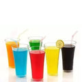 0630 Stylish look Plastic Juicy Glass, Transparent Glasses Set 300ml (6pcs) DeoDap