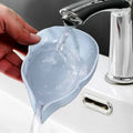 4084 Soap Holder Leaf-Shape Self Draining Soap Dish Holder, With Suction Cup Soap Dish Suitable for Shower, Bathroom, Kitchen Sink DeoDap