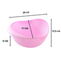 108 Kitchen Plastic big Rice Bowl Strainer Perfect Size for Storing and Straining DeoDap