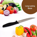 2387 Stainless Steel knife and Kitchen Knife with Black Grip Handle (23.5 Cm ) DeoDap