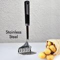 2040 STEEL POTATO MASHER NYLON BLACK HANDLE DeoDap