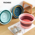 2786 Multi-Purpose Portable Collapsible Folding Tub, with Hanging Hole & Save Storage Space, Also use for Foot Spa. DeoDap