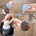 5214 Dish Brush Multifunctional Palm Brush for Dish Kitchen Sink Pot Pan - Dish Scrub Brush Small Cleaning Brush Dish Scrubber Brush Cleaning Brushes for Household Use DeoDap