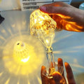 6610 2in1 Transparent Mini Crystal Table Lamp with Reflection Light DeoDap