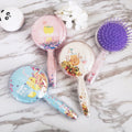 6471 Hair Brush for Kids Detangling Anti-static Soft Massage for Braids Curly Straight Long or Short Wet Or Dry Hair (Multi-Design) DeoDap