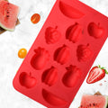 5354  Fruit Theme Silicone Fondant Mold Ice Cube Mold Chocolate Mold 11 Cavity Mold Tray for Home Kitchen Tool DeoDap