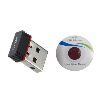 7224 Wi-Fi Receiver Wireless Mini Wi-Fi Network Adapter with with Driver Cd For Computer & Laptop And Etc Device Use DeoDap