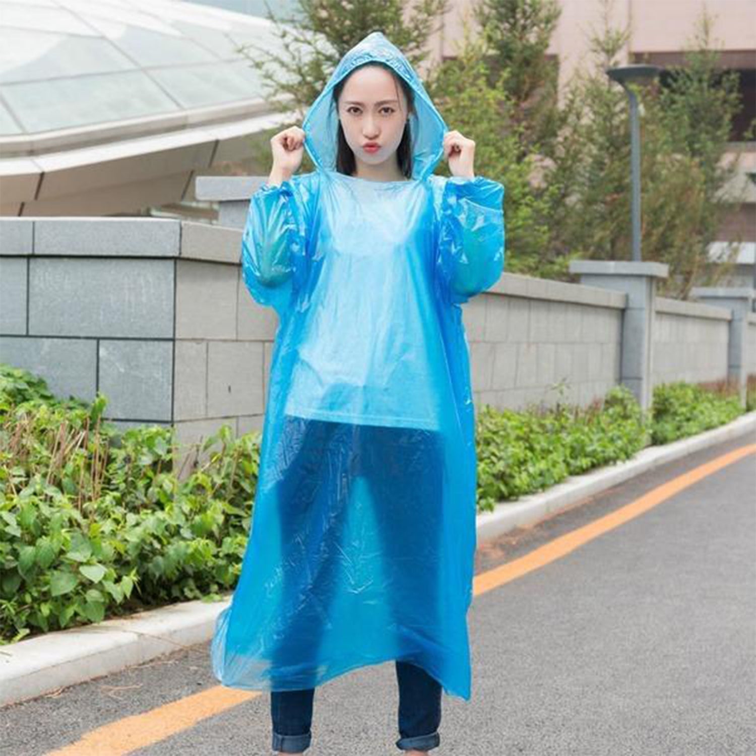 6182 Disposable Rain Coat For Having Prevention From Rain And Storms To Keep Yourself Clean And Dry. DeoDap