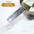 2111 Oil Measuring Cup Stainless Steel. Measuring Cup with Handles. 1Pc 250Ml DeoDap