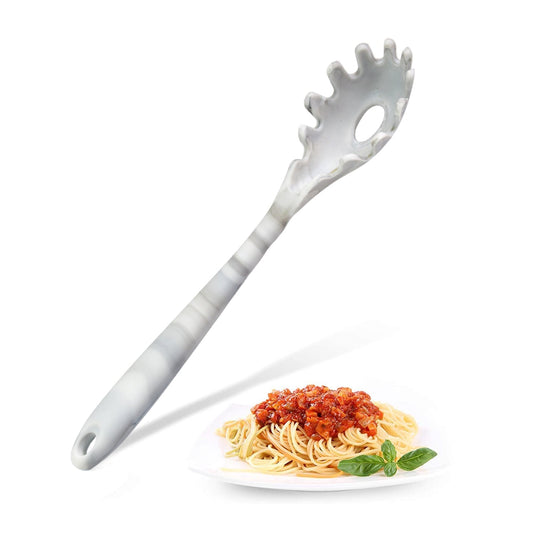 2995 Silicone Pasta Fork Stainless Steel Spaghetti Server | Pasta Server. DeoDap