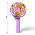 7604 Portable Mini handy Fan & Personal Table Fan | Rechargeable Battery Operated Fan Suitable for Kids, Women, Makeup Artist, Home Office DeoDap