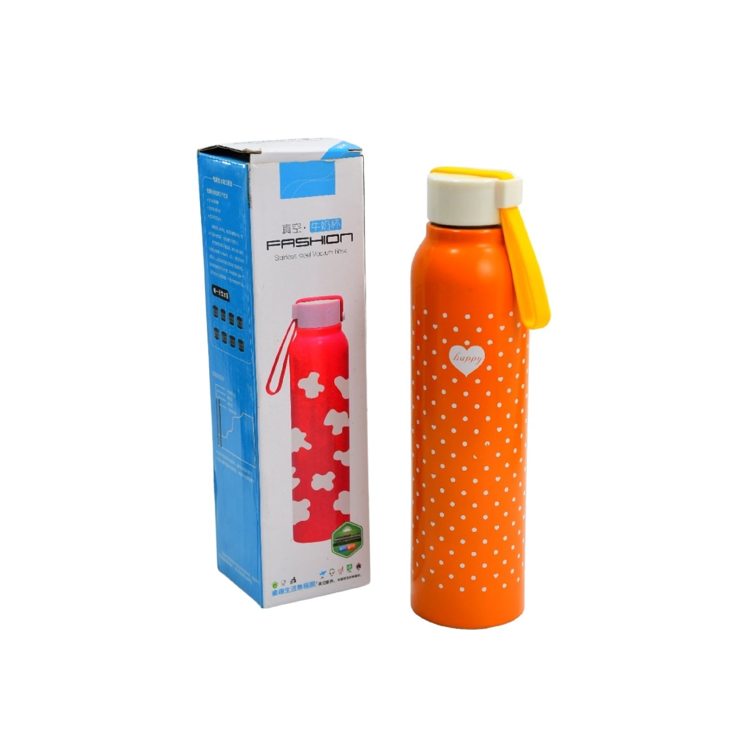 6451 400ML Stainless Steel Printed water bottle for school, college and office. DeoDap