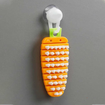 2909 Vegetable Scrubbing Brush, Vegetable Scrubber Non‑Toxic Fruit Brush Carrot Shape Vegetable Brush for Potato for Vegetable DeoDap