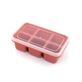 4750 6 cavity Silicone Ice Tray used in all kinds of places like household kitchens for making ice from water and various things and all. DeoDap