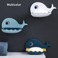 4047A Fish Shape Double Layer Adhesive Waterproof Wall Mounted Soap Bar Holder Stand Rack for Bathroom Shower Wall Kitchen DeoDap