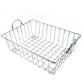 2743 SS Square Basket Stand used for holding fruits as a decorative and using purposes in all kinds of official and household places etc. DeoDap