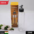 2346 Oil Dispenser Transparent Plastic Oil Bottle |  1 Liter DeoDap