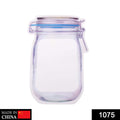 1075 Reusable Airtight Seal Plastic Food Storage Mason Jar Zipper (1000ml) DeoDap