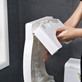 6005A Plastic Non-Slip Folding Toilet Squat Stool - White Color DeoDap