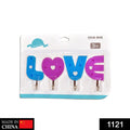 1121 Love Shape Self Adhesive Hooks DeoDap