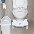 6005A Plastic Non-Slip Folding Toilet Squat Stool - White Color DeoDap