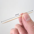 0834A Wood Double Sided Toothpicks with Clear Plastic Storage Box DeoDap