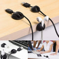 1334 Cable Clips Multi Purpose Cable Organizer , Wire Holder For Desk And Table Use DeoDap