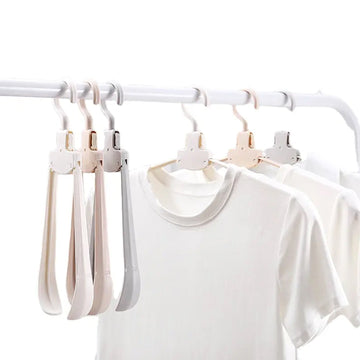 7730 Cloth Hanger 6 in 1 Multi-Layer Hanging Mass Pants Rack Stainless Steel Pants Hangers Folding Storage Rack Space Saver Storage for Trousers Scarf Tie Belt