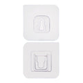 1742 Magic Adhesive Plastic Wall Hooks Heavy Duty Hooks (Pack of 20) DeoDap