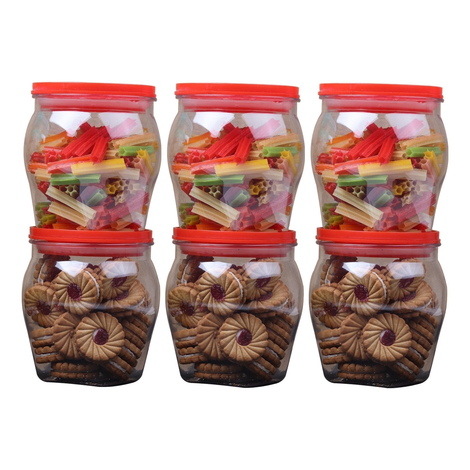 2534 Matka Shape Jar with Rust Proof Air Tight Lid (1000ml) DeoDap