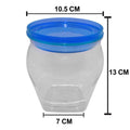 2534 Matka Shape Jar with Rust Proof Air Tight Lid (1000ml) DeoDap