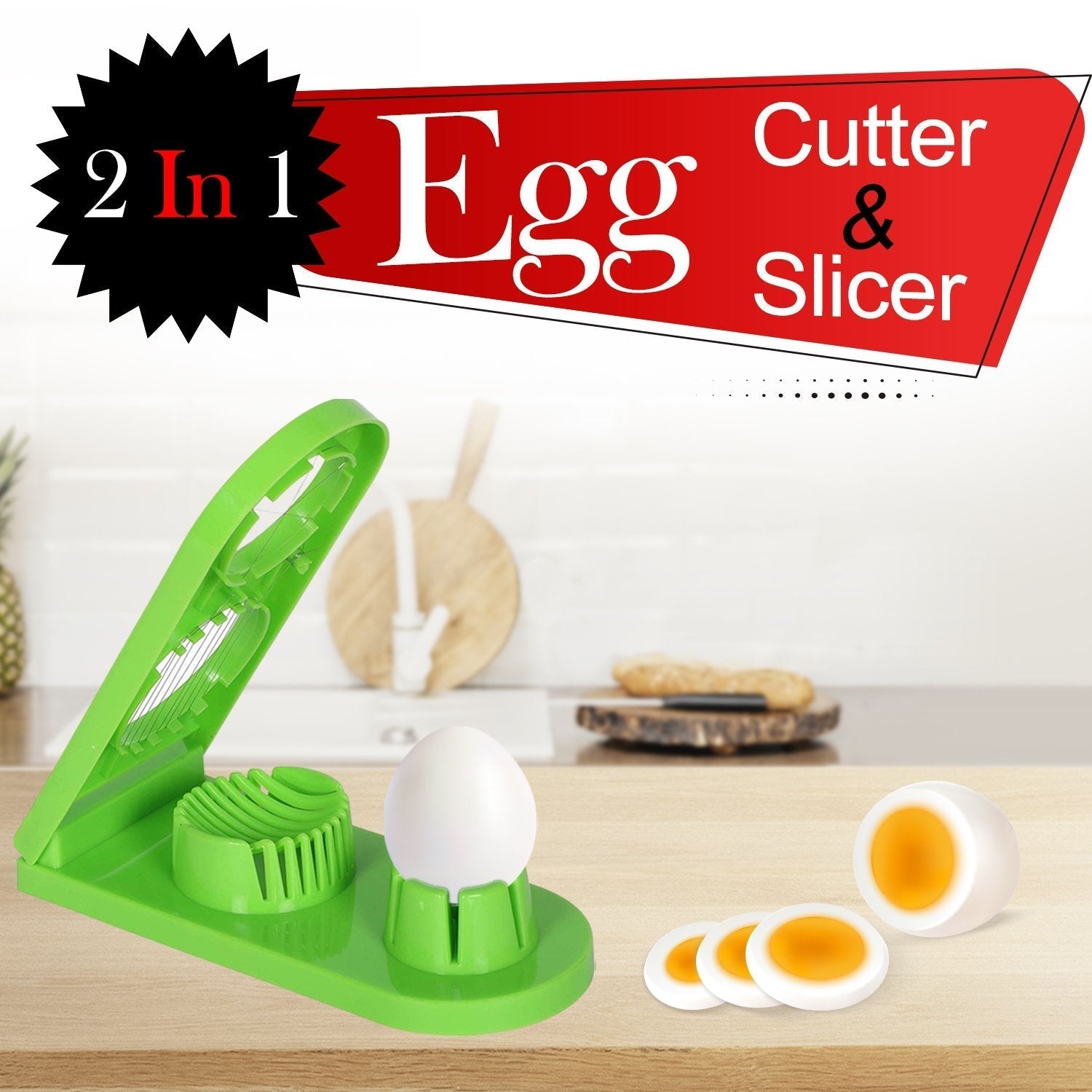 2555 Multi-Segment 2 in 1 Egg Cutter/Slicer DeoDap