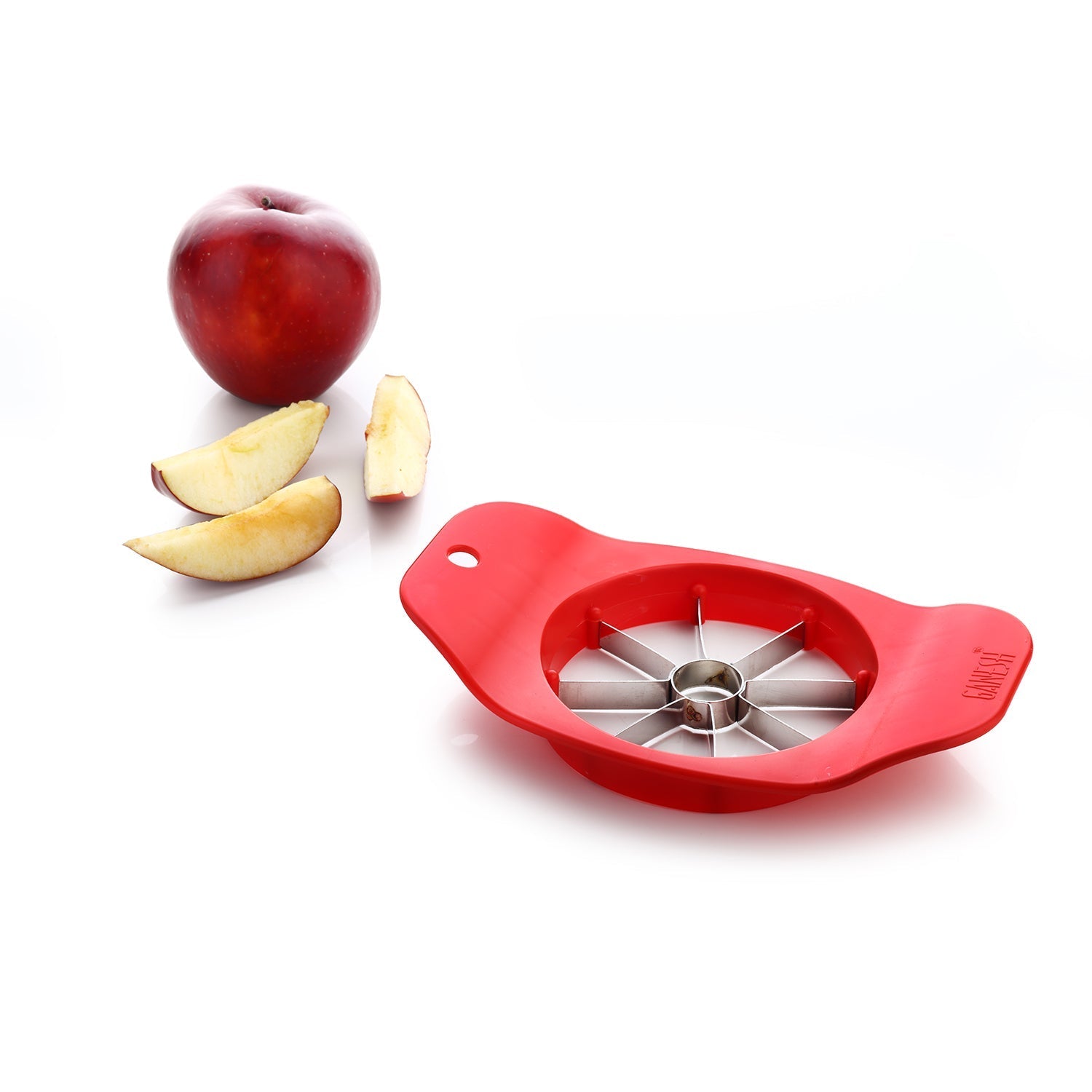 8124 Ganesh Plastic & Stainless Steel Apple cutter  (colors may vary) DeoDap