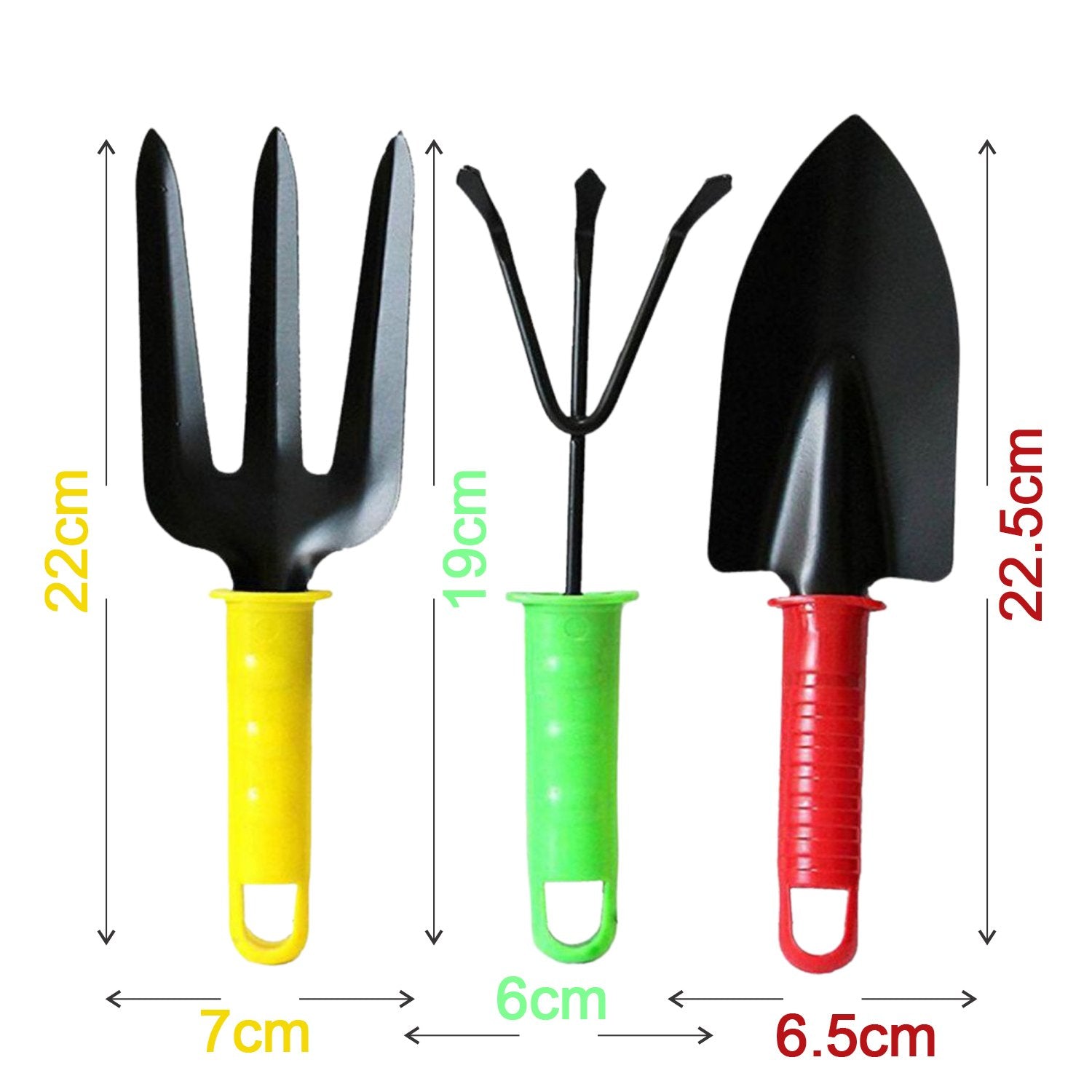 1768  Colorfull Garden Tool Set Set of 3Pc DeoDap