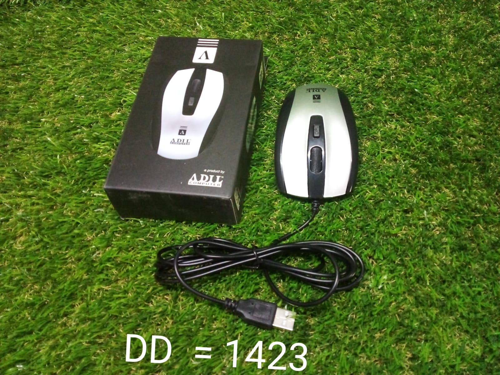 1423 Wired Mouse for Laptop and Desktop Computer PC With Faster Response Time (Silver) DeoDap