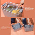 2826 Fordable Silicone Kitchen Organizer Fruit Vegetable Baskets Folding Strainers DeoDap